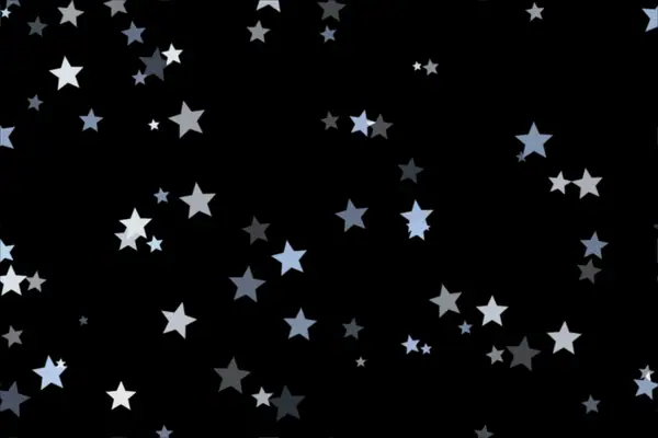 Silver star bokeh overlay preview