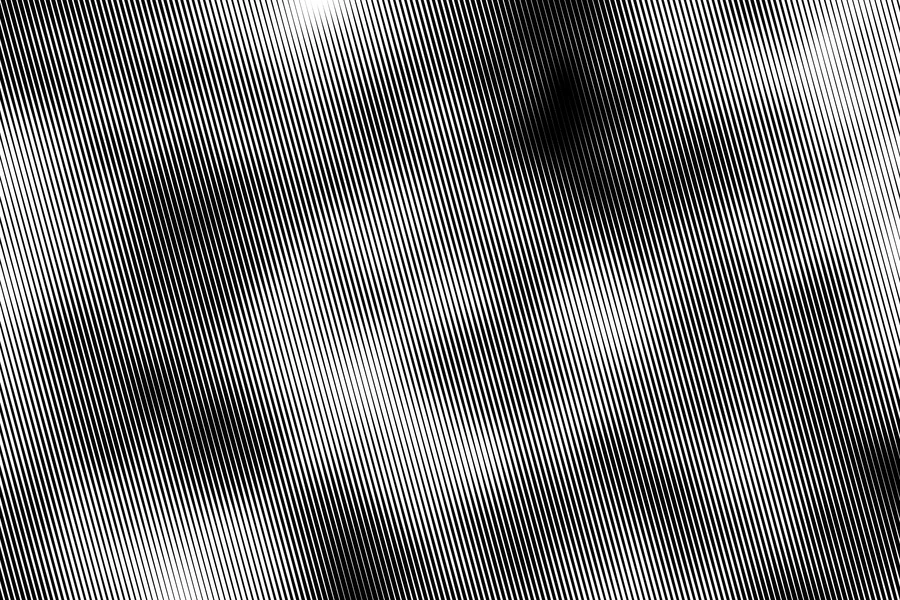 Line halftone, organic overlay preview